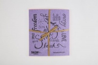 Skoy cloth, Mixed colors w/ text (4-pk)