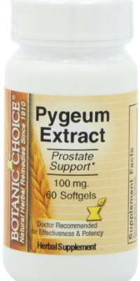 Botanic Choice Pygeum Extract Soft Gels,100 Mg, 60 Count