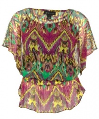 INC International Concepts Women's Exotic Quest Blouse