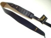 Fender Plain Leather Guitar Strap With Fender Logo, Black