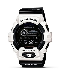 Designed for maximum performance and style, this digital watch from G-Shock - with a 200 meter water resistance, solar power, and multiple alarms - has the look you want and the features you need.