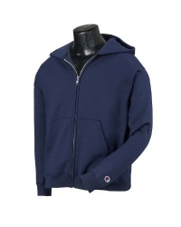 Champion CW25 Youth 50/50 Full-Zip Hoodie - Navy - M