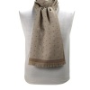 Valentino VAL Z43618 Z5009 Col.6 Brown/Beige Classic Polka Dot 100% Wool Mens' Scarf