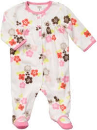 Carter's Girls Newborn-9 Months Floral Microfleece Sleep N Play