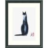 Chinese Cat I by Cheng Yan, Framed Print Art - 16.27 x 12.89