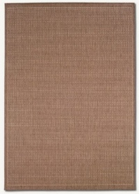 Couristan 1001/1500 Recife Saddle Stitch Cocoa/Natural Rug, 2-Feet by 3-Feet 7-Inch