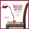 Clear Vinyl Chair Protectors - Set of 2 (Clear) Fits Chairs up to 21 x 21 (Actual Size 26 X 25 3/4)