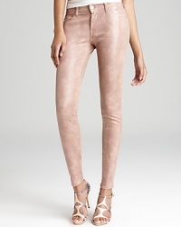 Live the life exotic in these 7 For All Mankind skinny jeans, flaunting a high-shine cobra print.