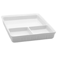 Corningware French White 10 by 12-Inch Appetizer Dish