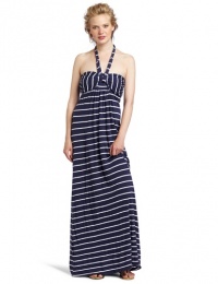 Splendid Women's Maxi Tie Front Dress, Denim, Large