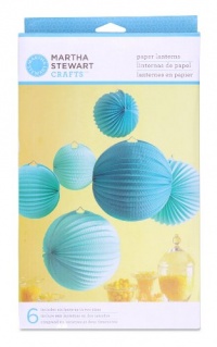 Martha Stewart Crafts Accordion Lantern, Blue