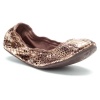 Ballasox by Corso Como Women's Festive Ballet Flat, Bronze Specchio Python/Brown Lycra, 6 M US