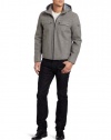 Calvin Klein Sportswear Men's Short Jacket With Hood, Concrete, Small