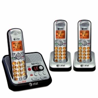 AT&T EL52300 DECT 6.0 Cordless Phone, Silver/Black,3 Handsets