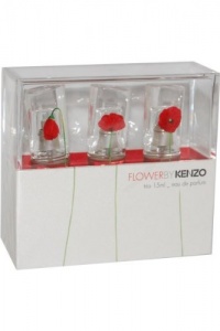 Flower by kenzo 3 x 0.5 oz. edp Perfume Purse Spray Gift Set