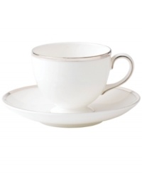 In 18th century England, Josiah Wedgwood, creator of the world famous Wedgwood ceramic ware, established a tradition of outstanding craftsmanship and artistry which continues today. The classically simple heirloom-quality Sterling dinnerware and dishes pattern is designed for formal entertaining, in pristine white bone china banded with polished platinum.