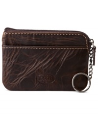 Store all your loose change in this handsome Fossil key-coin pouch.