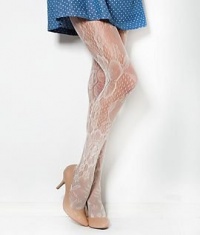 HUE Net Bloom Tights, M/L, Pink Cloud