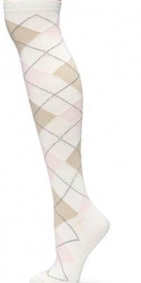 HUE Women's 3-Pack Argyle Knee Socks