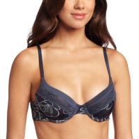 Calvin Klein Women's Tonal Roses Demi Bra, Graphic Floral, 34A