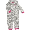 Carter's Infant Long Sleeve One Piece Hooded Fleece Coverall - Leopard Print-6 Months