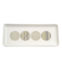 As durable as it is stylish, the Sketch sandwich tray from Salt&Pepper features quiet earth tones and a cool graphic feel to make everyday meals look anything but ordinary.