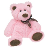 Mary Meyer Sweet Chocolate Plush Bear, Pink, Small