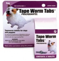 Tape Worm Tabs for Dogs (5 tablets)