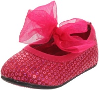 Stuart Weitzman Layette Bling Ballet Flat (Infant/Toddler),Hot Pink,5 M US Toddler