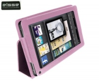 Elsse ® Premium Folio Case for Kindle Fire 7 Inch Tablet Cover - (Does not fit the Kindle Fire HD 7 Tablet) (Pink)