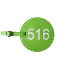 Show your hometown pride, 516! This big, easy-to-spot luggage tag is personalized with your favorite area code, giving your bags an identity and helping them stand out on the luggage carousel.