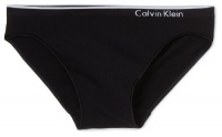 Calvin Klein Women's Seamless Bikini, Black, Small