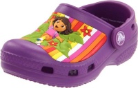 Crocs Dora Multistripe Clog (Toddler/Little Kid),Dahlia,10-11 M US Toddler