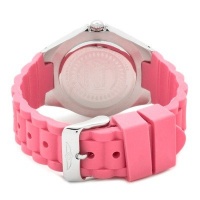 Invicta Women's 0695 Angel Collection Stainless Steel Pink Polyurethane Watch