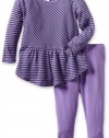 Splendid Littles Baby-Girls  Naples Stripe Peplum Set, Jam, 12-18