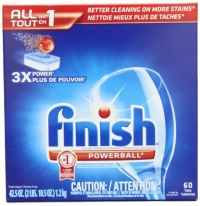 Finish Powerball Tabs Dishwasher Detergent, Fresh Scent, 60-Count