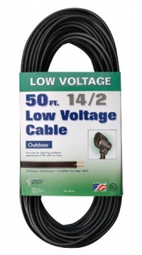 Coleman Cable 095035008 14/2 Low Voltage Lighting Cable, 50-Feet