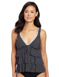 Kenneth Cole Reaction Women's Dive Dot Tiered Tank