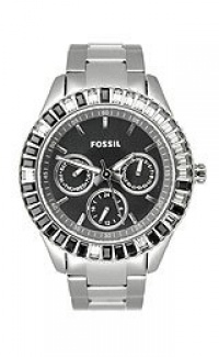 Fossil Women's ES2957 Stainless Steel Analog with Black Dial Watch