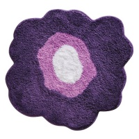 InterDesign Design Poppy Rug, Purple, 26 Inch