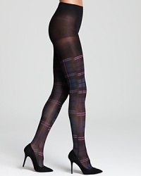 Add a touch of school-girl style to your look with HUE's pretty plaid tights. Style #U13307.