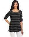 Calvin Klein Performance Women's Roll Tab Stripe Tunic