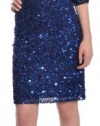 Aidan Mattox Sparkling Sequin Evening Dress