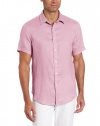 Perry Ellis Men's Short Sleeve Linen Oxford