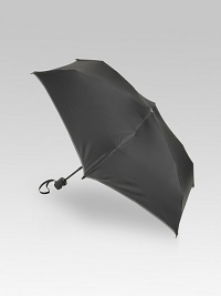 An essential umbrella that opens and closes automatically with the simple push of a button. The vented, wind-resistant canopy is finished with reflective edging for high visibility. Custom-molded, sure grip handle Includes wrist strap and storage sleeve 7½ X 2 diam.(closed) 35 diam. (open) Nylon Imported