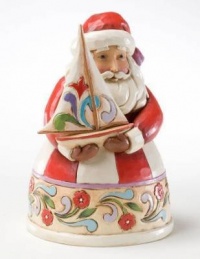 Jim Shore Heartwood Creek from Enesco Santa with Sailboat Figurine 4.75 IN