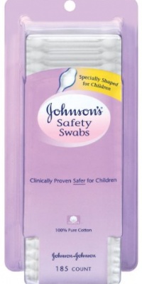 Johnson's Johnsons Safety Swabs, 185-Count Packages (Pack of 2)