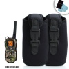 2-Pack Dura-Neoprene Protective Two-Way Radio Carrying Case with Belt Clip for Motorola Talkabout MS350R , Midland GXT1000VP4 , GTX5000 , TriSquare TSX300R & Many More Two-Way Radios - Includes Accessory Bag and Microfiber Cleaning Cloths