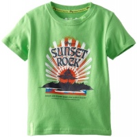 LRG - Kids Boys 2-7 Little Sunset Rock Tee, Emerald, 5