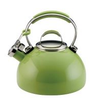 KitchenAid Teakettle 2-Quart Gourmet Essentials Porcelain Enamel Kettle, Green Apple